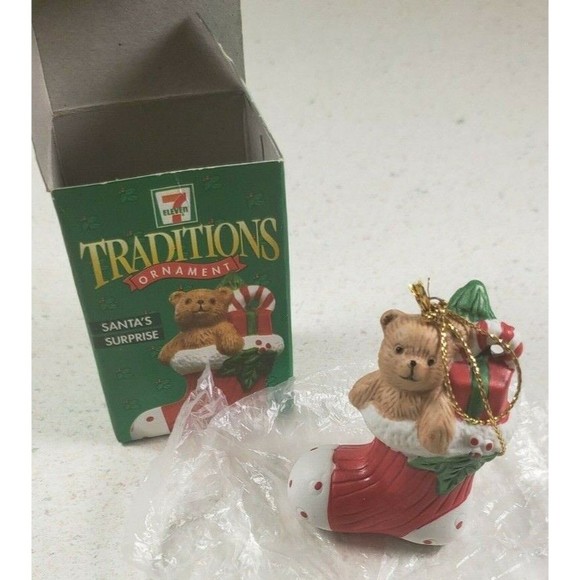 7 Eleven Citgo Traditions Ornament - Santa's Surprise - 1997 NIP - Picture 7 of 10